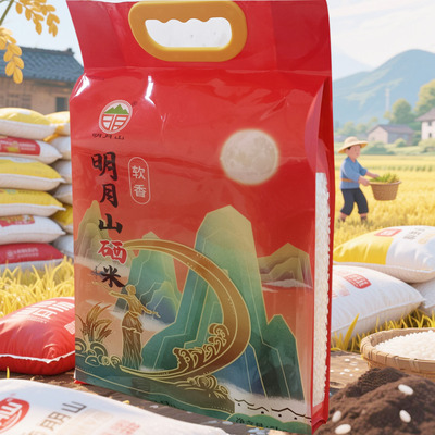 富硒软香米明月山大米温汤明月山富硒大米天然含硒米晶莹剔透10斤