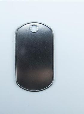不锈钢狗牌/卷边卷孔/金属牌/dog tag