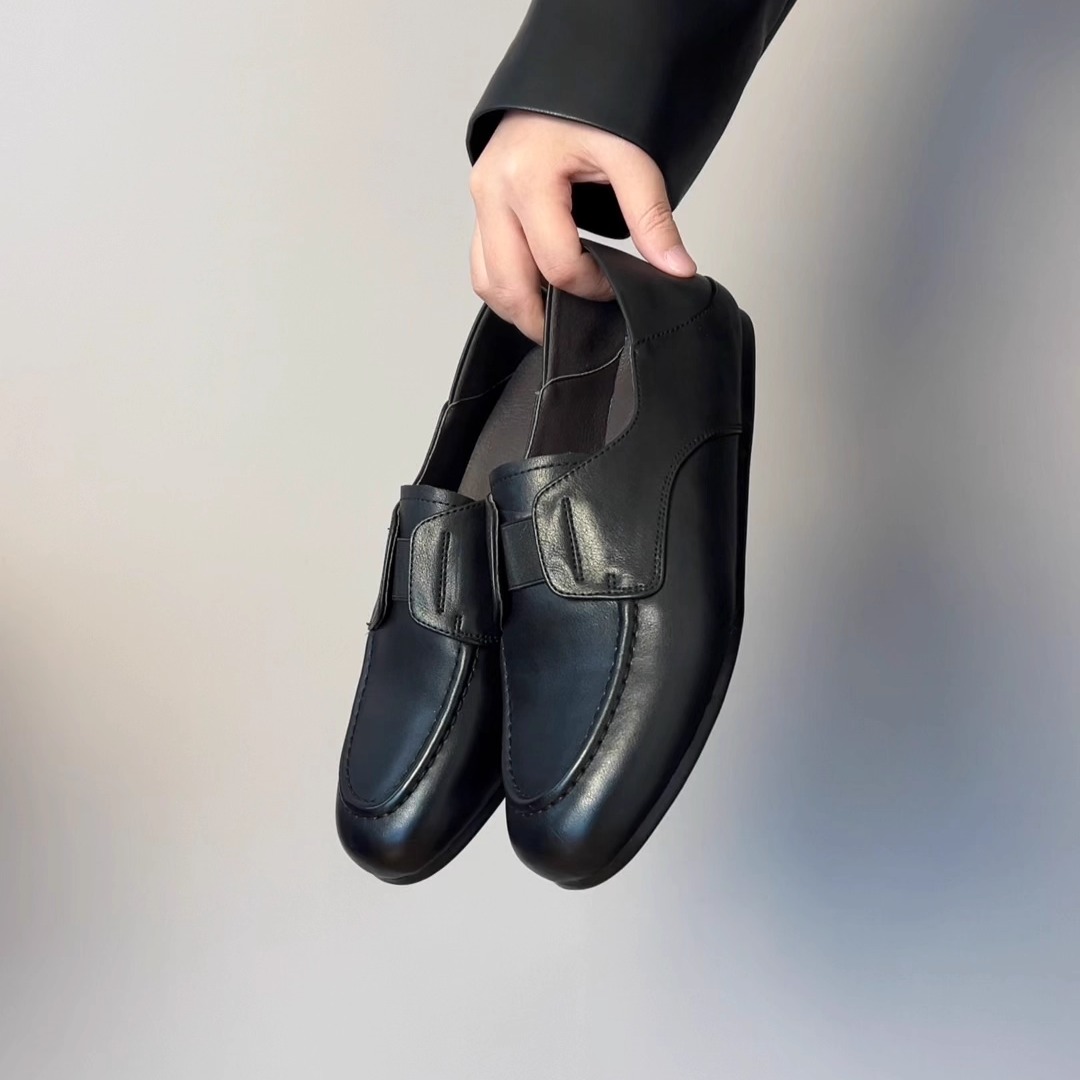 老钱风乐福鞋女平底深口时尚百搭