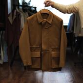 复古猎装 Leo男士 高级感秋冬新款 航海夹克定制羊绒中长休闲外套