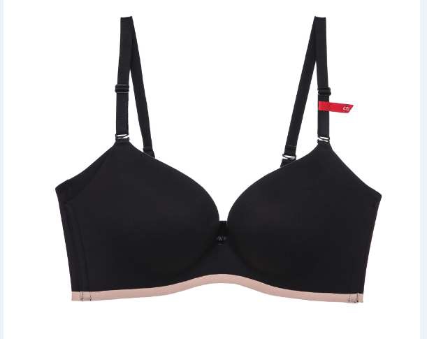 嫒秀文胸舒适舒适软钢圈一片拢聚