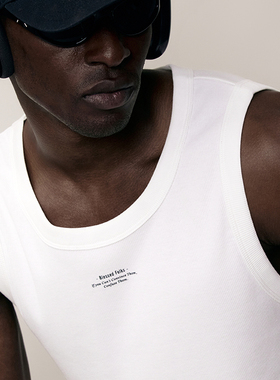 Blessed Folks25夏季美式复古高街运动轻薄打底弹力罗纹男背心