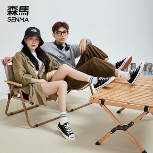 森马情侣鞋帆布鞋2026新款男女鞋子一对超火爆款百搭板鞋布鞋女款