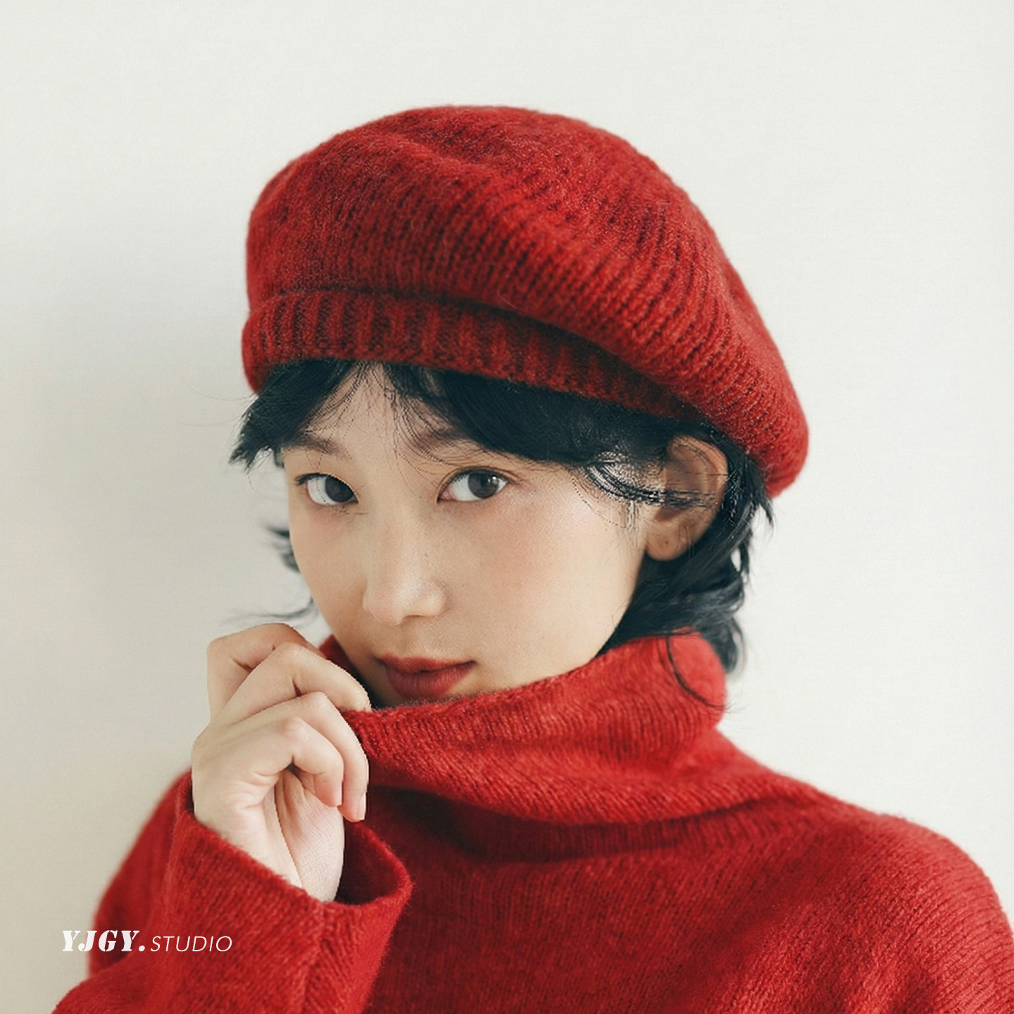 印计谷羽原创韩系新年红羊毛贝雷帽女秋冬百搭氛围感针织帽子保暖,服饰配件/皮带/帽子/围巾,帽子,淘宝优惠券,粉丝福利购,淘宝优惠卷