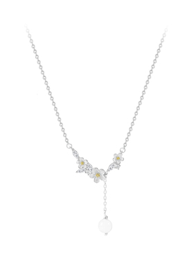 【予君茉莉 愿君莫离】999足银新中式国潮风浪漫森系茉莉花项链