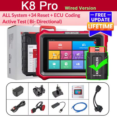 Kingbolen K8 PRO K8 Elite CANFD DOIP OBD2 Diagnostic Tool