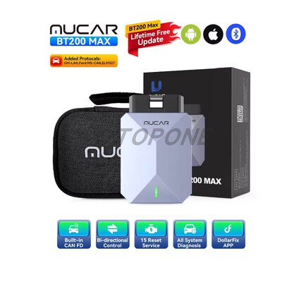 MUCAR BT200 MAX OBD2 Diagnostic Tool Lifetime Free update