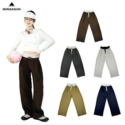 保暖撞色休闲通勤男女镰刀裤