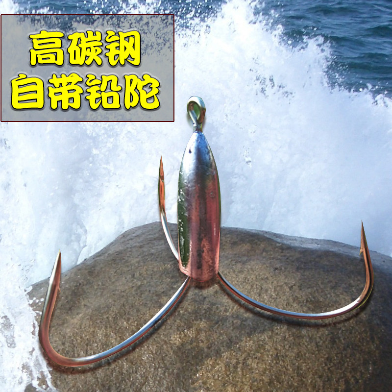 工厂高碳钢铅陀钩路亚钩