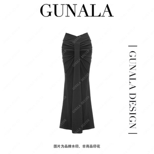 大码 腰胯曲线 高腰设计遮肉包臀半身裙女G002 野生荔枝