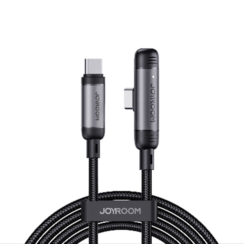 机乐堂新款弯头数据线快充60W铝合金编织数据线typeC充电线代发