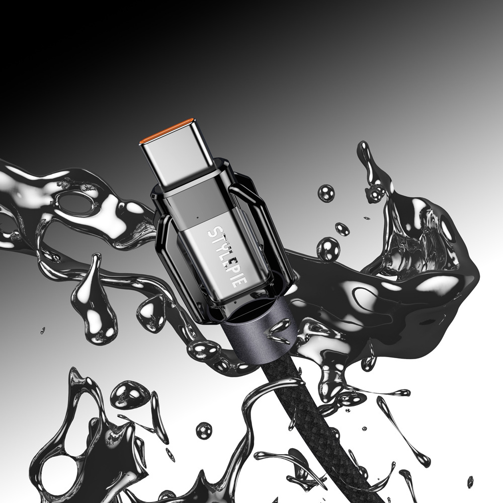 风格派STYLEPIE-X战绳快充240W数据线TYPE-C编织充电线适用苹果