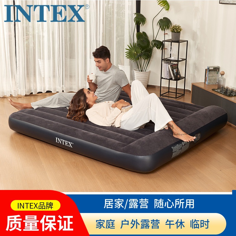 INTEX露营帐篷充气床垫打地铺床