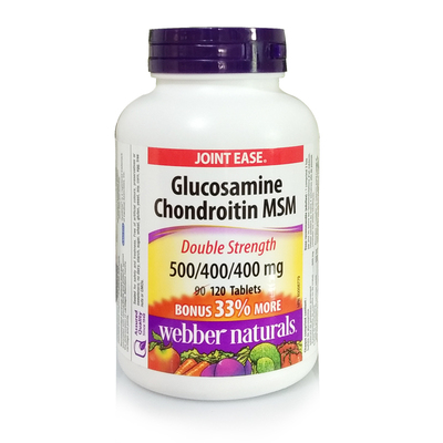 加拿大Webber naturals伟博 维骨力 含氨糖 软*骨*素 MSM   120粒