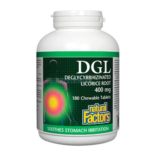 加拿大 natural factors DGL 甘草片  180片