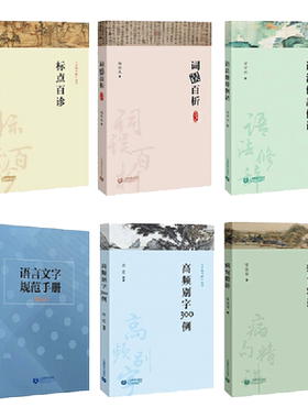 字斟句酌系列丛书全套 病句精讲+语法修辞例话+高频别字300例+标点百诊+词误百析+语言文字规范手册 现代汉语知识中考高考真题