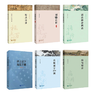 字斟句酌系列丛书全套 病句精讲+语法修辞例话+高频别字300例+标点百诊+词误百析+语言文字规范手册 现代汉语知识中考高考真题