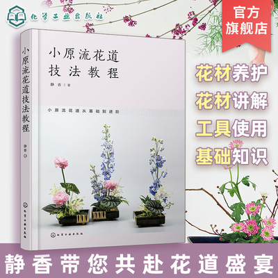 小原流花道技法教程 静香 小原流花道从基础到进阶 花材养护花材讲解花型结构 花信风插花插制技法 花艺参考书 花艺教学培训教材