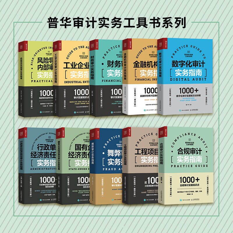 普华审计实务工具书系列指南全套10册工程工业财务金融机构数字化舞弊合规行政单位国有企业经济责任风险导向内部审计实务指南书籍