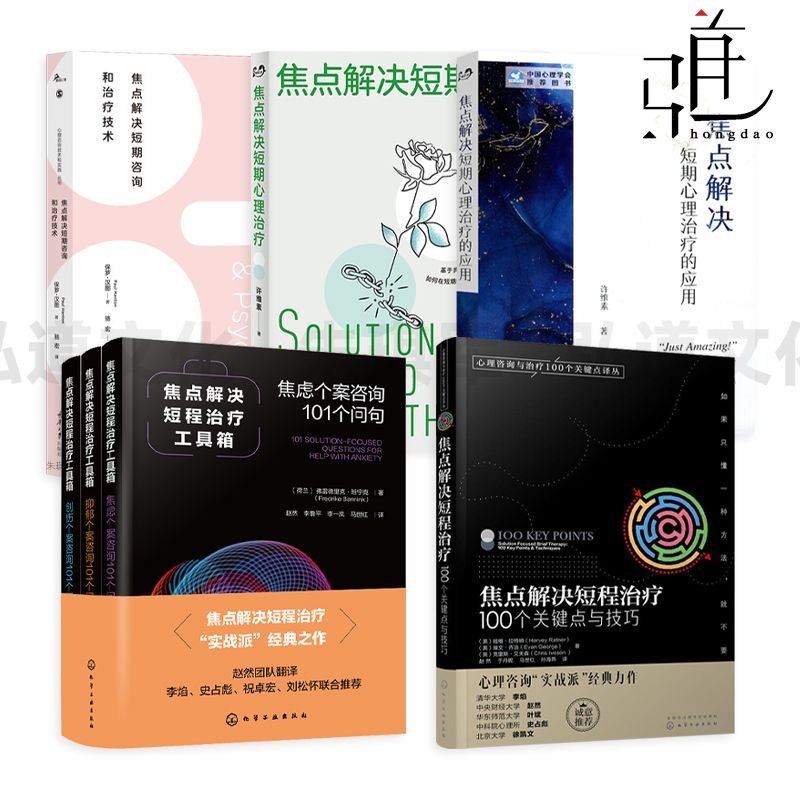 焦点解决短期心理咨询和治疗技术+焦点解决短期心理治疗应用+100个关键点技巧+工具箱 焦虑抑郁创伤个案咨询 师 eap心理学书 SFBT