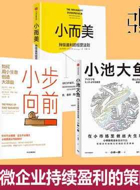 小而美 持续盈利的经营法则+小步向前+小池大鱼 用小生意创造大效益 细分市场迭代创新小团队管理 创业类书籍 中小微企业创业