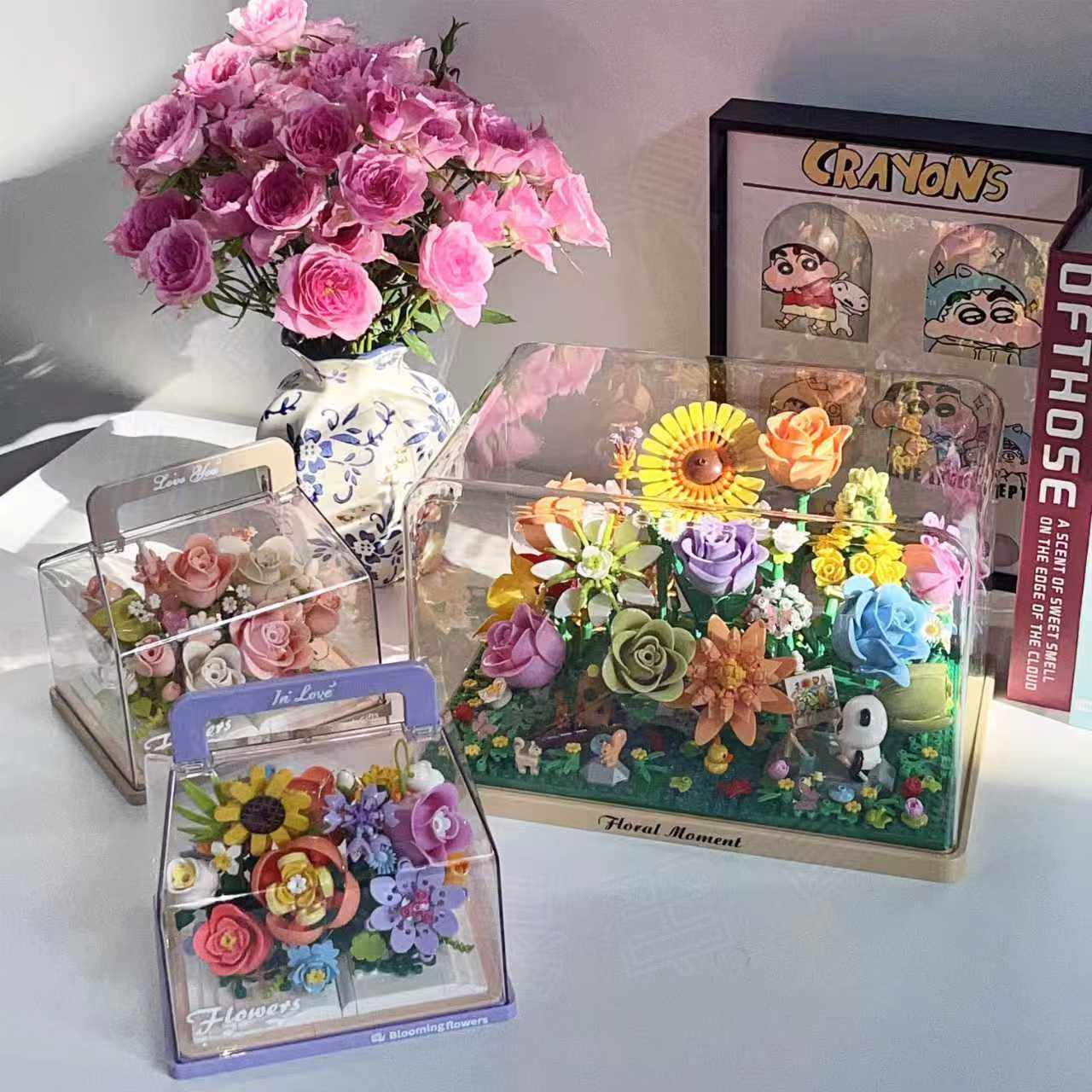 贝乐迪创意永生花园小颗粒积木花束益智拼装桌面摆件节日礼品,玩具/童车/益智/积木/模型,普通塑料积木,淘宝优惠券,粉丝福利购,淘宝优惠卷