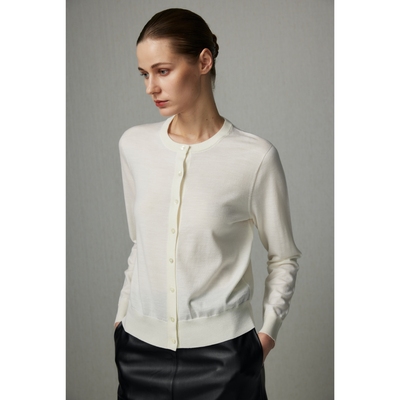 亲肤柔软无缝羊毛开衫