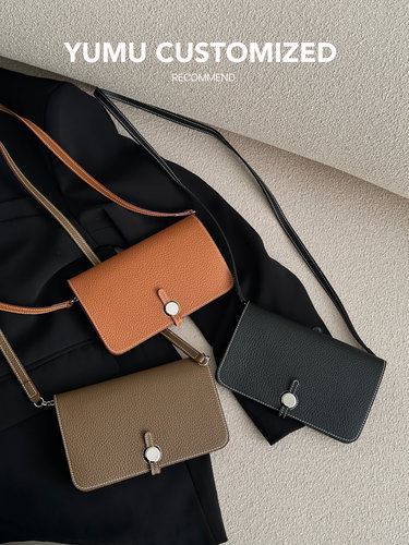 YUMU自制TC头层牛皮卡包，护照包，斜挎手机包三合一多用手拿包包