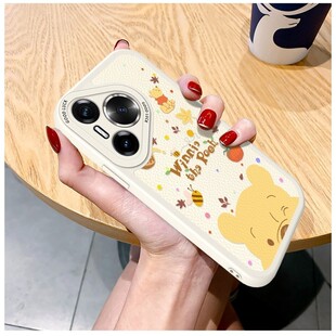 适用华为Pura90ProMax眨眼维尼熊保户包P80Pro+新款软款高级感P70