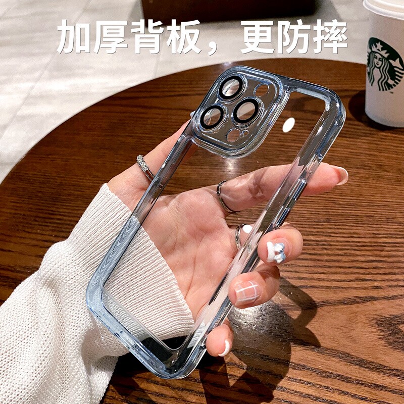 适用iphone14promax苹果13亚克力手机壳12透明高级感11镜头膜保护属于什么档次？