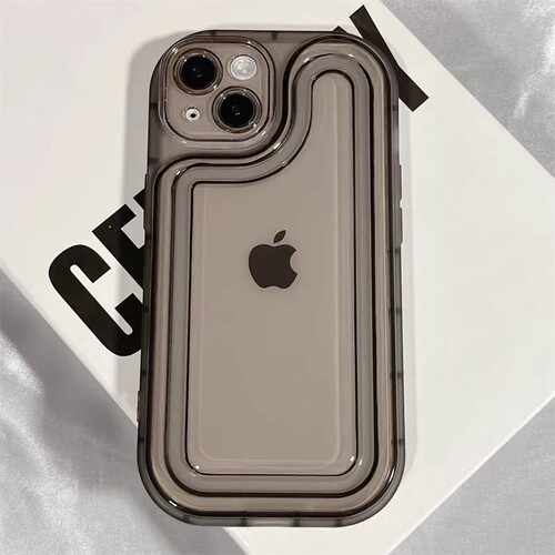 适用简约高级感iPhone16promax气囊15男女14苹果13保户包透明12潮