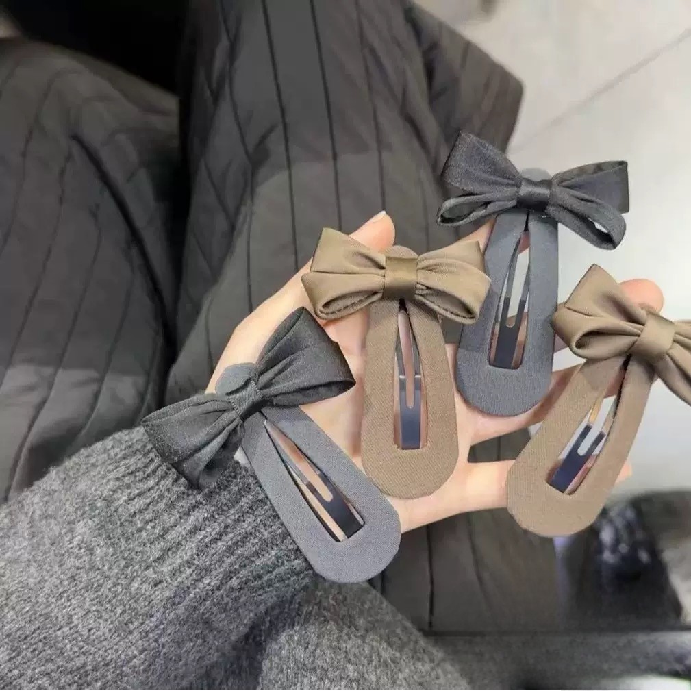 韩国新款手工布艺蝴蝶结发夹三角边夹2026秋甜美时尚刘海夹侧边夹,饰品/流行首饰/时尚饰品新,发饰,淘宝优惠券,粉丝福利购,淘宝优惠卷