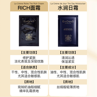 Evidens伊菲丹三重胶原修护面霜rich面霜水润日霜小样 10片装