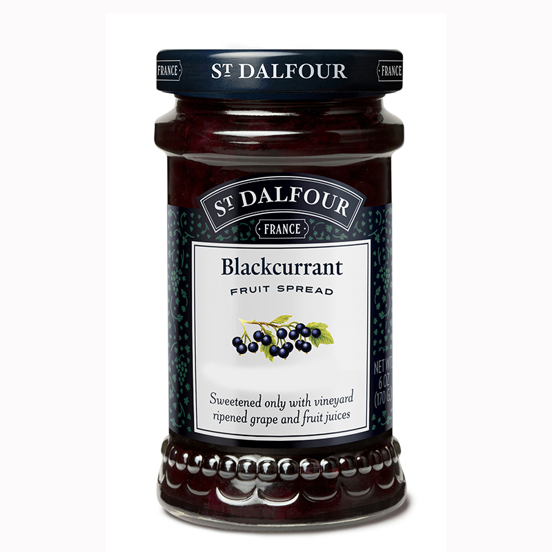 圣桃园黑加仑果酱170g法国st dalfour black currant jam无添加糖