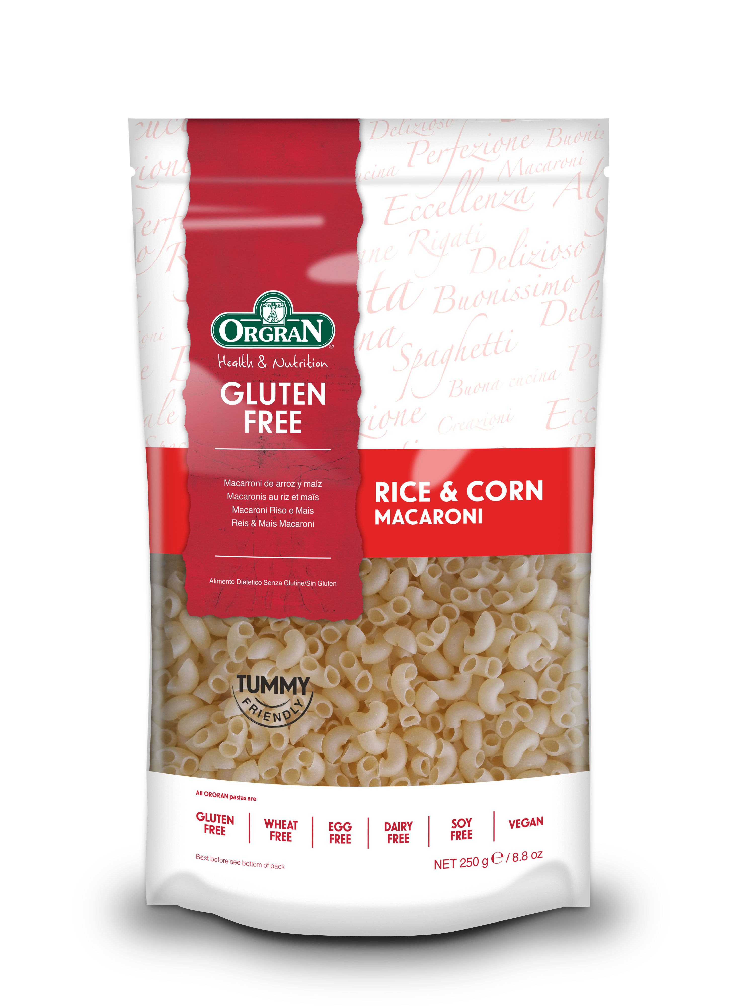 澳洲进口澳冠orgran大米玉米通心粉意面无麸质gluten free防过敏