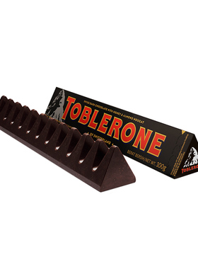 瑞士进口亿滋Toblerone三角黑巧克力dark chocolate100g