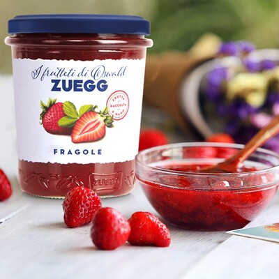 嘉丽ZUEGG草莓果酱320g涂抹面包酱德国进口strawberry jam