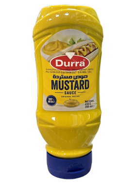 Durra多朗芥末酱410g 进口mustard sauce汉堡热狗蘸酱