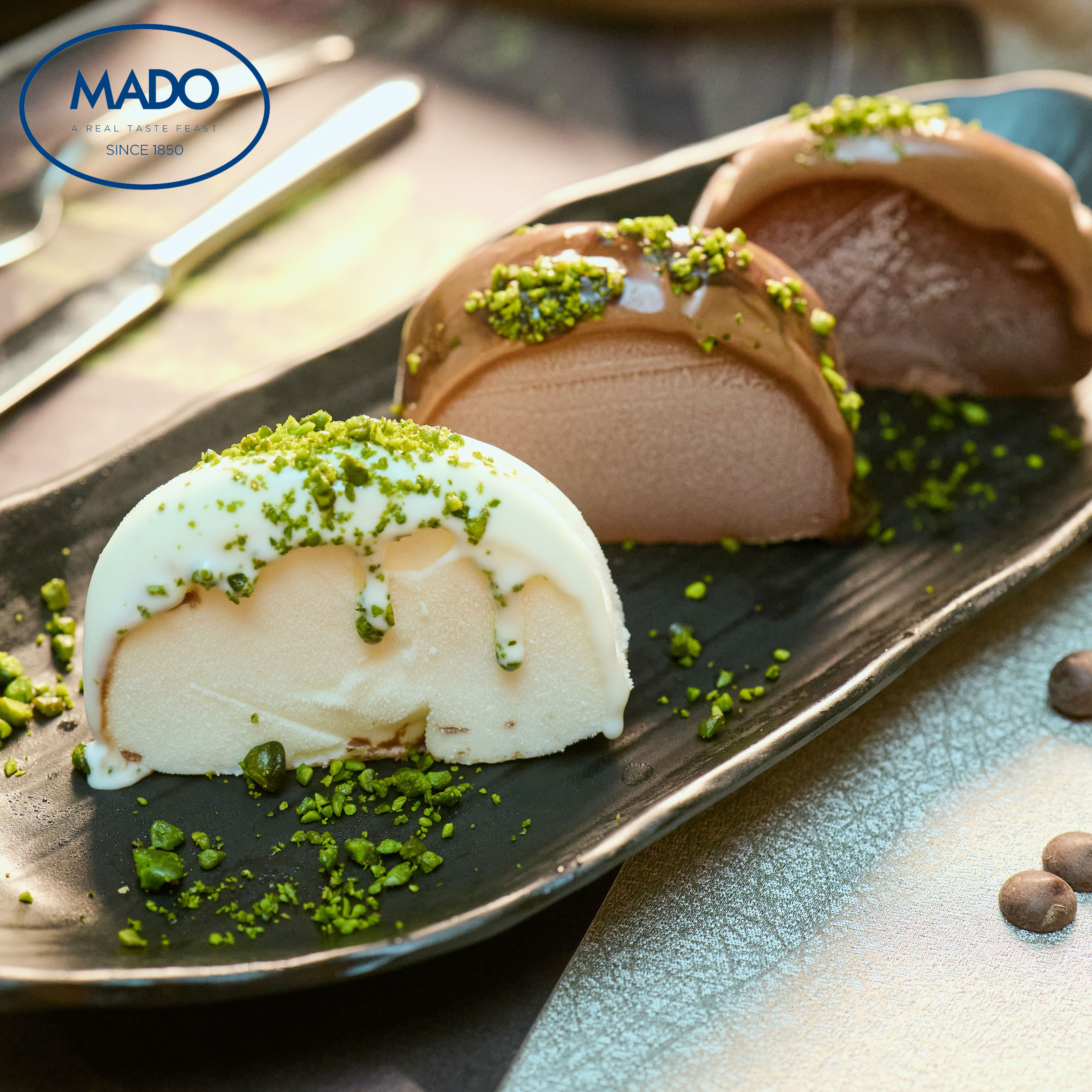 土耳其原装进口mado玛度冰淇淋-缤纷系列(香草味,可可味)雪糕