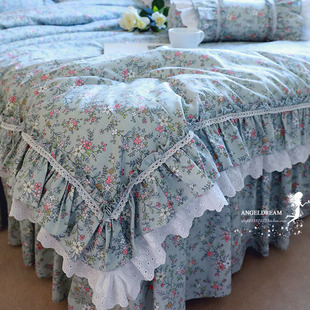 进口欧美韩版 原古森林碎花全棉公主田园纯棉床品件套