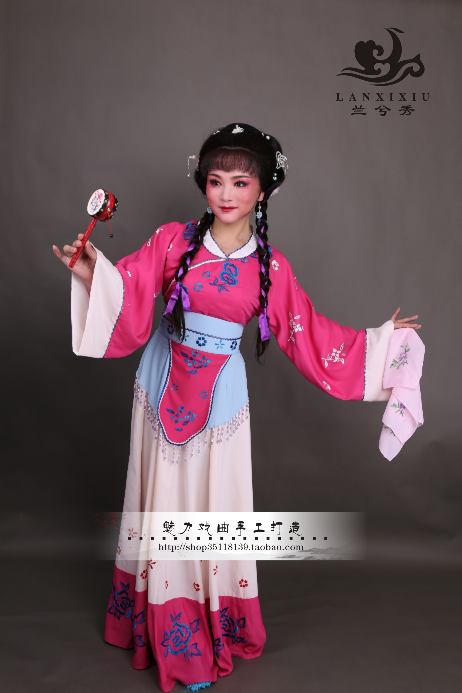 上海越剧院版梅龙镇服装通用戏曲花旦舞台演出服女装古装私人订制图片