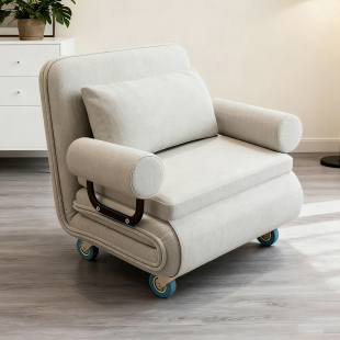 2025新带轮子沙发床小户型客厅卧室单双人折叠一体两用移动折叠床