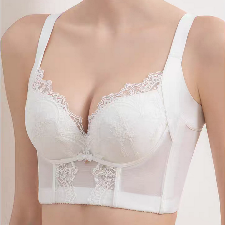品牌高端美容院加宽聚拢侧收副乳美背五排扣调整型文胸内衣女正品