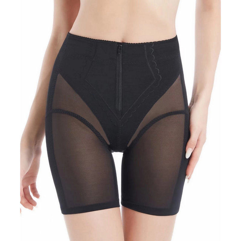 女士美体塑身裤薄款网布透气收腹塑形提臀收胯高腰拉链式方便束裤