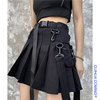 Cool style Women's wear skirt Dark lines Frock skirt ins Ultra-fire skirt Paige Bouffancy Short skirt Autumn tide