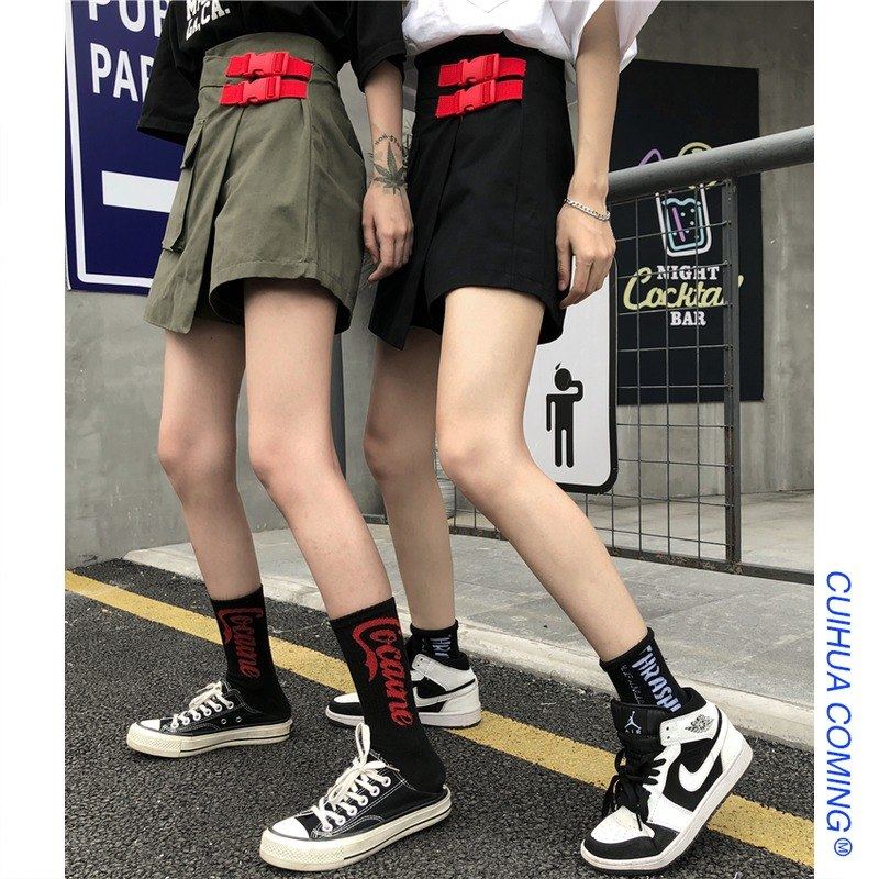 夏季韓版顯瘦不規則日式工裝裙女學生複古a字半身短裙高腰短褲裙在類目 女裝/女士精品, 半身裙中 - 來自Buy2taobao.com提供專業的淘寶代購服務