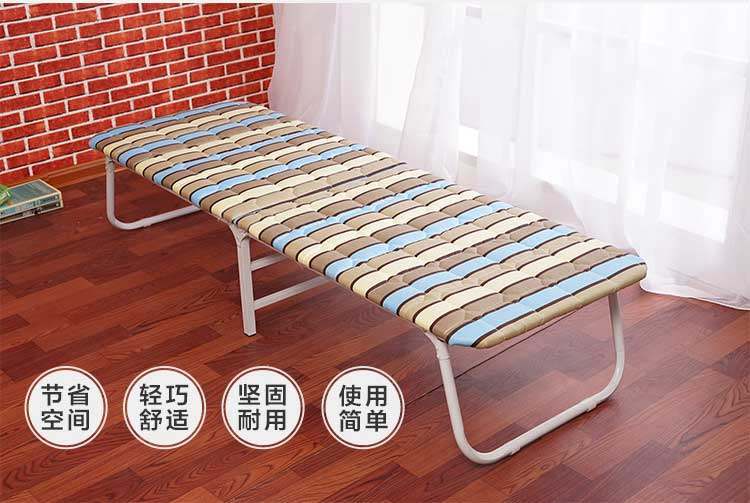 折叠床单人床 午休床行军床办公室午睡床加固木板简易床 特价包邮