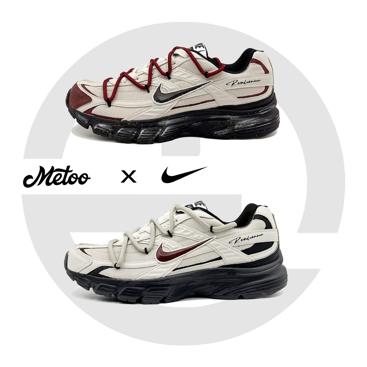 迷途定制球鞋 Nike Initiator 千禧灰白馥芮白德古拉废土风休闲鞋