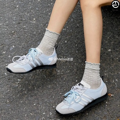 正品定制球鞋 Adidas VS JOG 2.0 千禧少女芭蕾风经典复古德训鞋