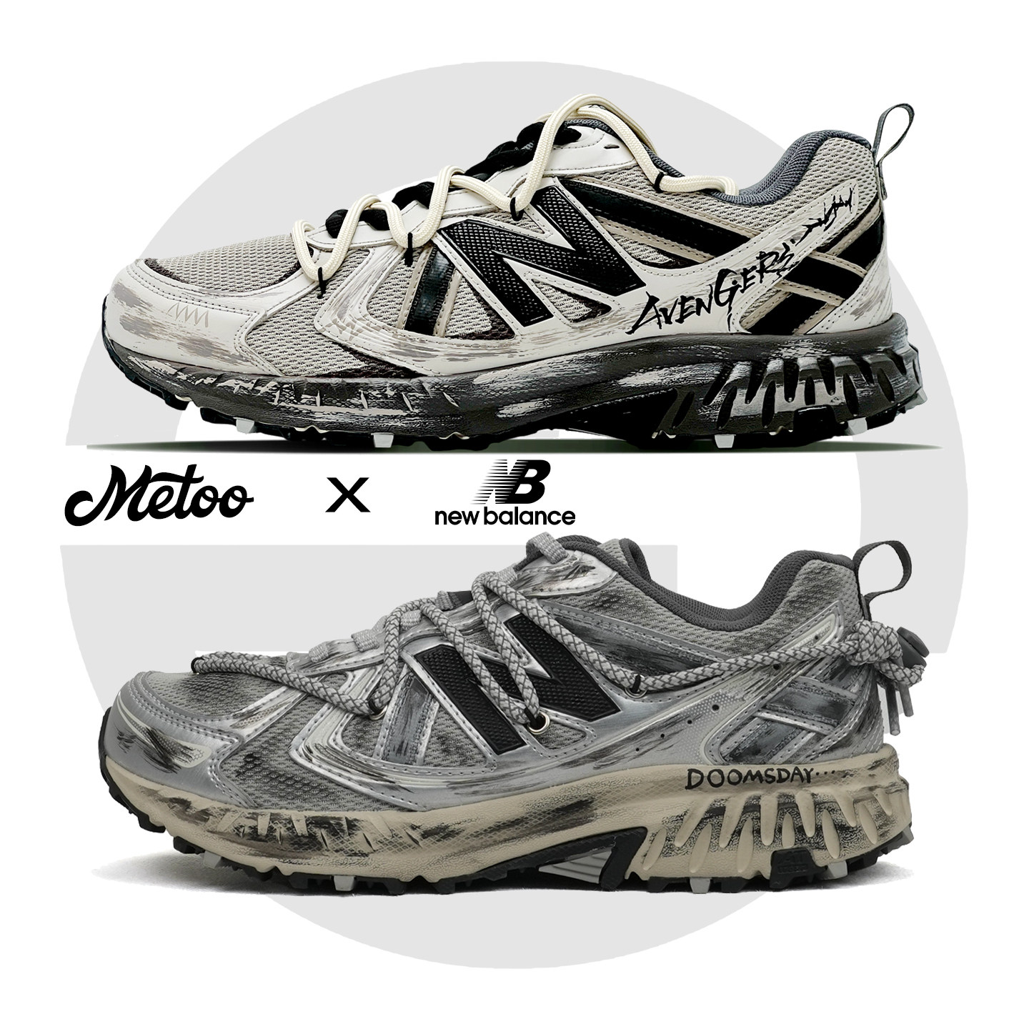 迷途定制球鞋 New Balance 410 涂鸦手绘解构机能通勤户外运动鞋